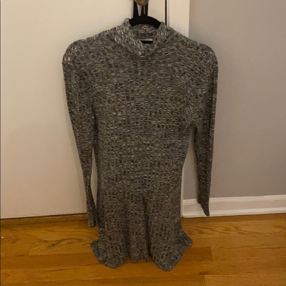 Mock turtle neck dress